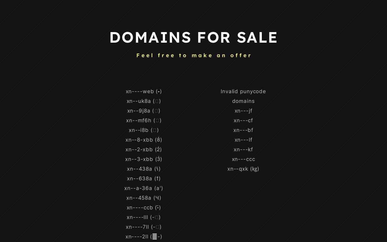 domains